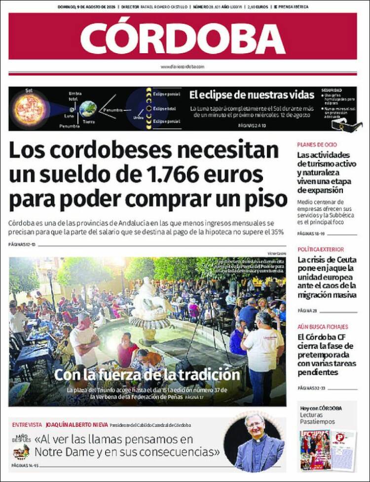 Portada de Diario de Córdoba (Espa&ntilde;a)