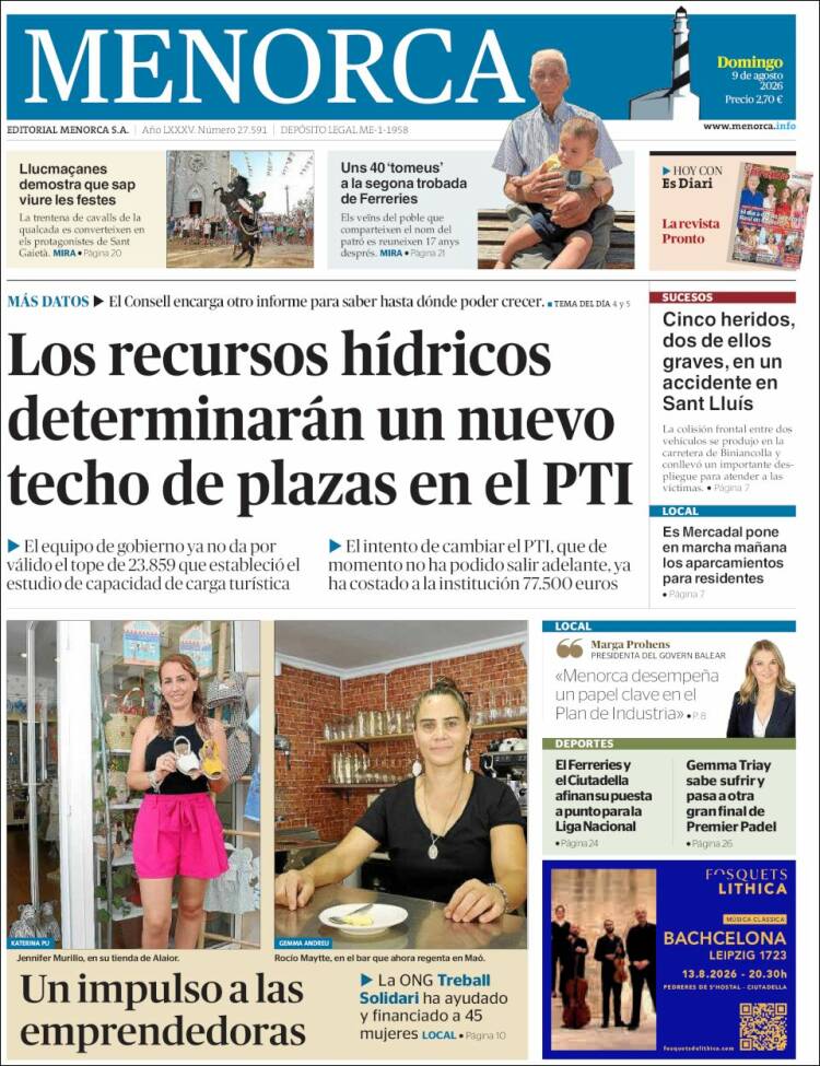 Portada de Menorca - Diario Insular (Espa&ntilde;a)