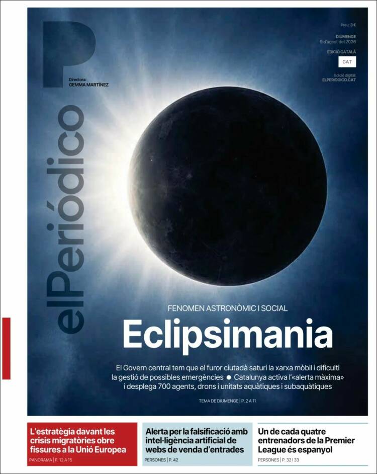 Portada de El Periódico de Catalunya (Espa&ntilde;a)