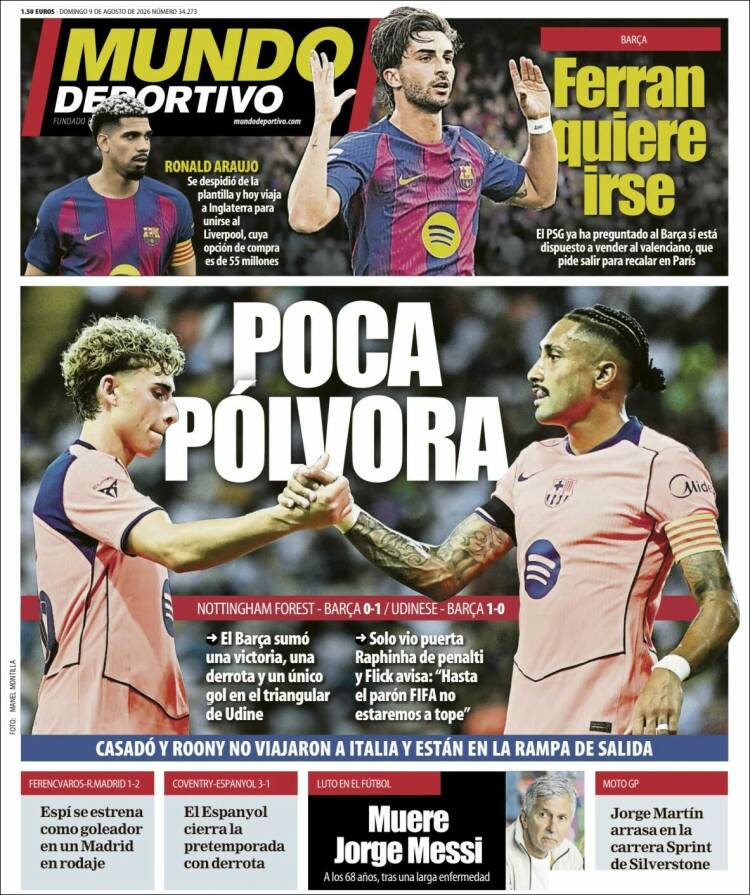Portada de El Mundo Deportivo (Espa&ntilde;a)