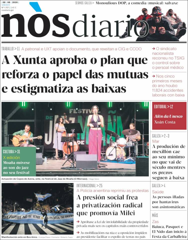 Portada de Nòs Diario (Espa&ntilde;a)