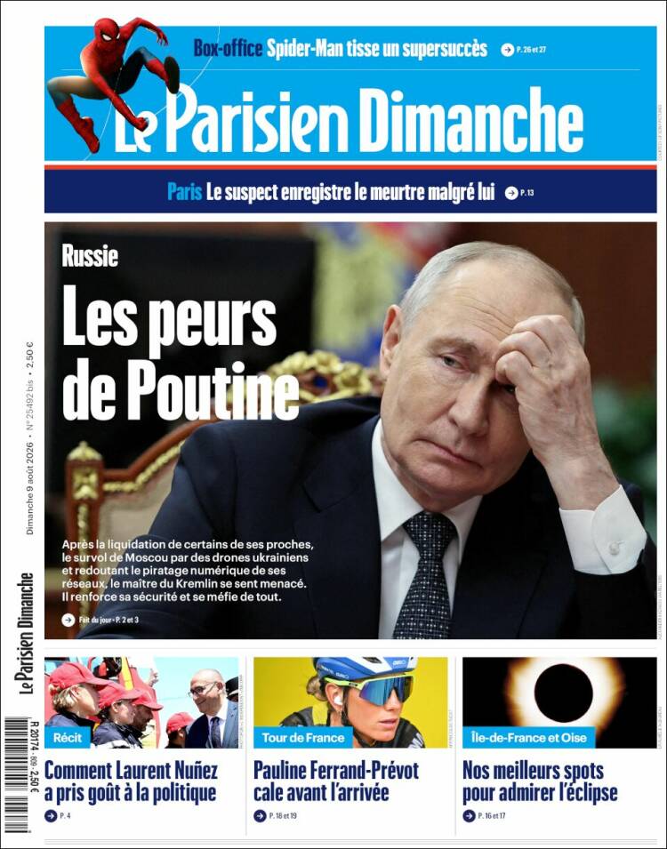 Portada de Le Parisien (Francia)