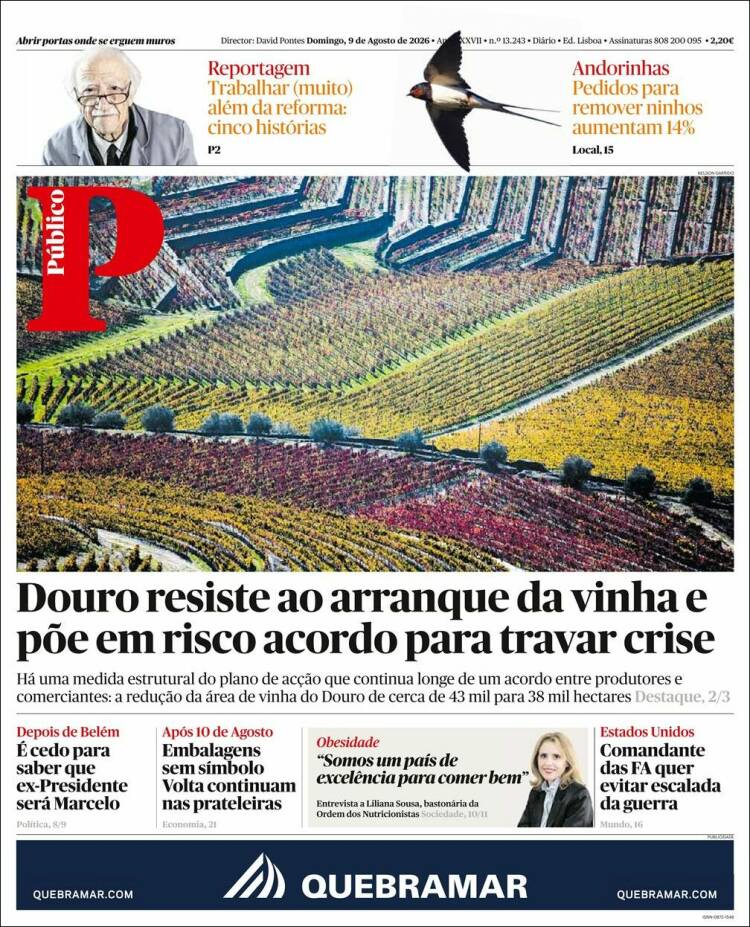 Portada de Público (Portugal)