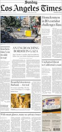 Portada de Los Angeles Times (&Eacute;tats-Unis)