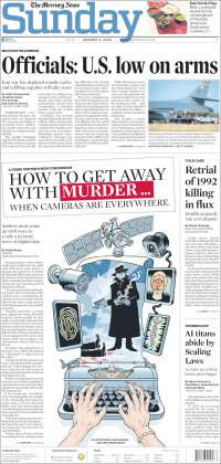 Portada de San Jose Mercury News (&Eacute;tats-Unis)