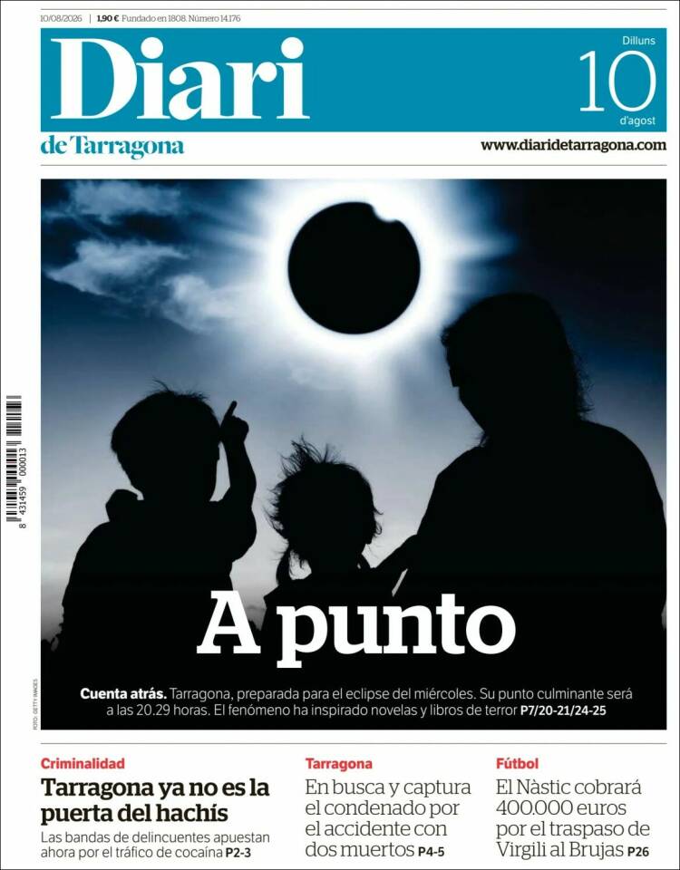 Portada de Diari de Tarragona (Espa&ntilde;a)