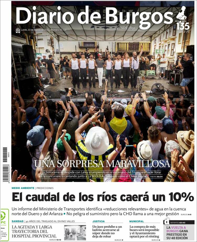 Portada de Diario de Burgos (Espa&ntilde;a)