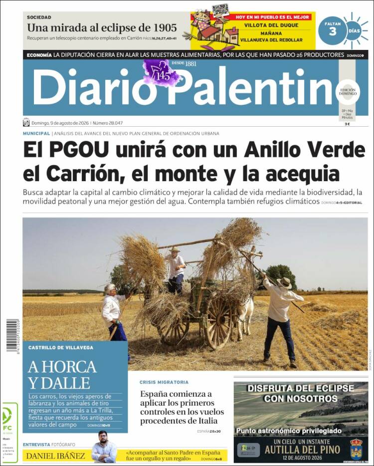 Portada de Diario Palentino (Espa&ntilde;a)