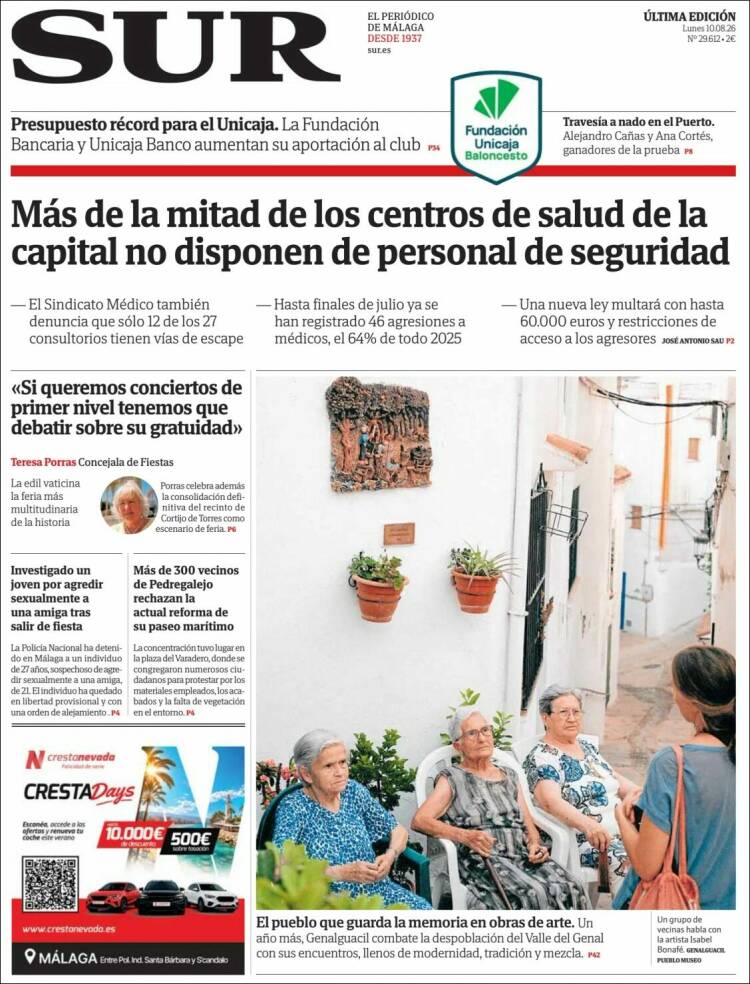 Portada de Diario el Sur (Spain)