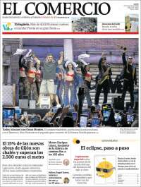 Portada de El Comercio - Gijón (Espa&ntilde;a)