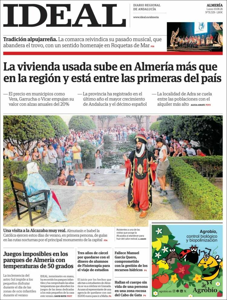 Portada de Ideal Almeria (Espa&ntilde;a)