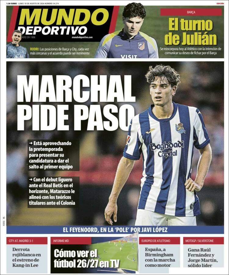 Portada de Mundo Deportivo Gipuzkoa (Espa&ntilde;a)
