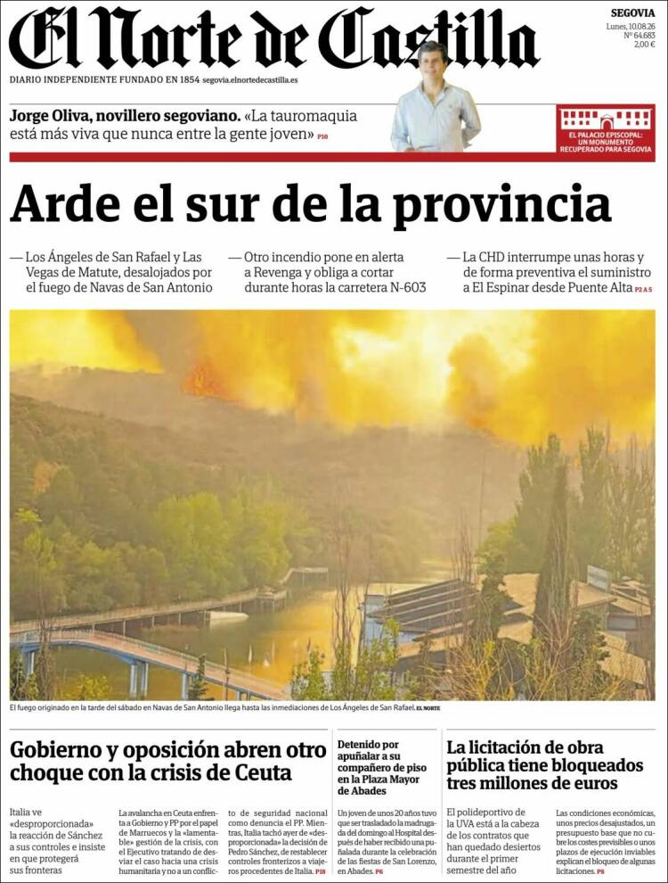Portada de Norte de Castilla - Segovia (Espa&ntilde;a)