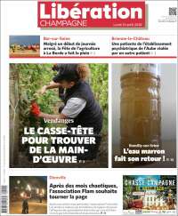 Portada de Libération Champagne (Francia)