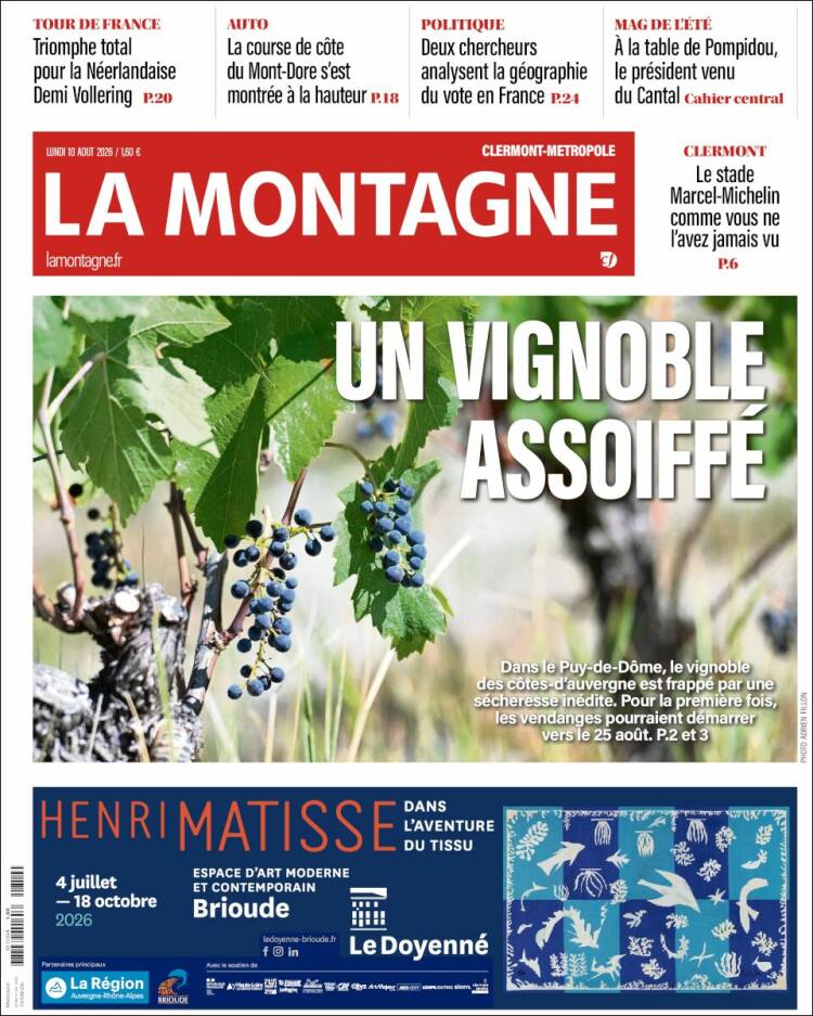 Portada de La Montagne (Francia)