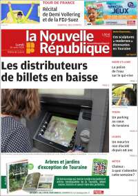 Portada de La Nouvelle Republique (Francia)
