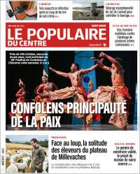 Portada de Le Populaire du Centre (Francia)