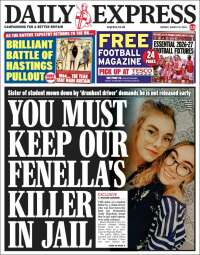 Portada de Daily Express (Reino Unido)