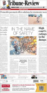 Portada de Tribune-Review (USA)