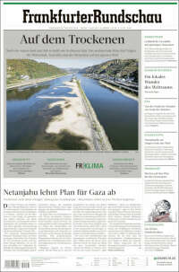 Portada de Frankfurter Rundschau (Alemania)