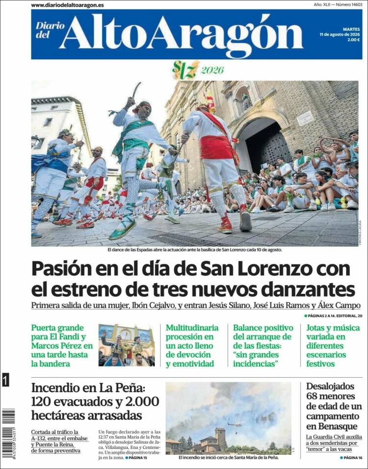Portada de Diario del AltoAragón (Espa&ntilde;a)