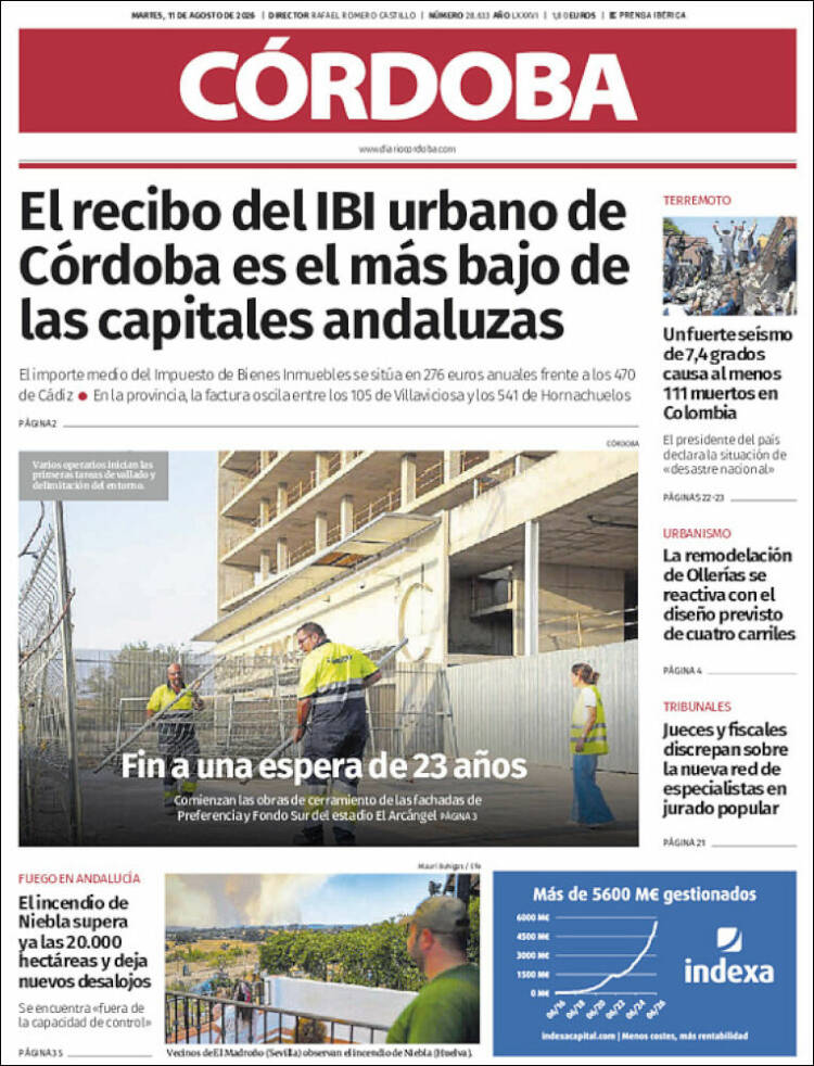 Portada de Diario de Córdoba (Espa&ntilde;a)