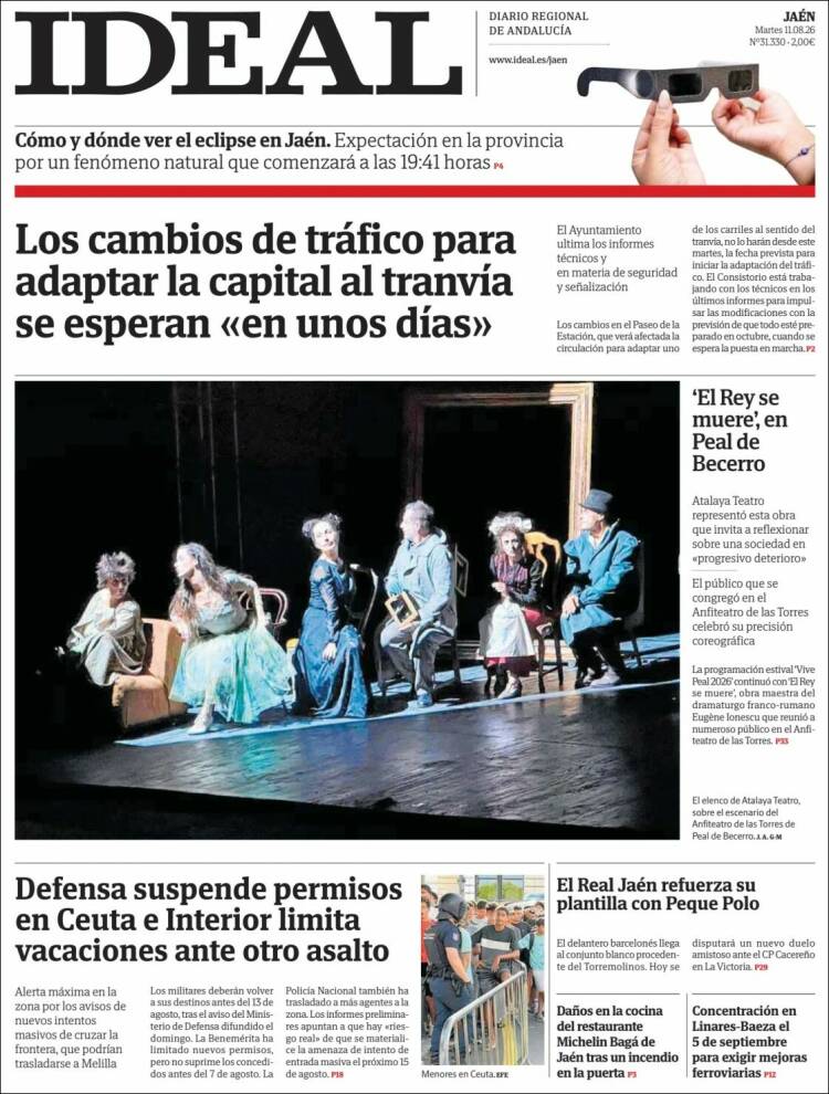 Portada de El Ideal de Jaén (Espa&ntilde;a)