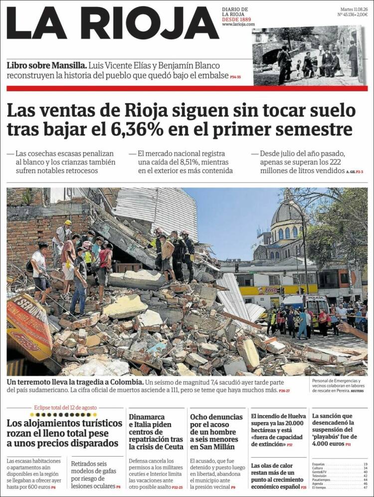 Portada de La Rioja (Espa&ntilde;a)