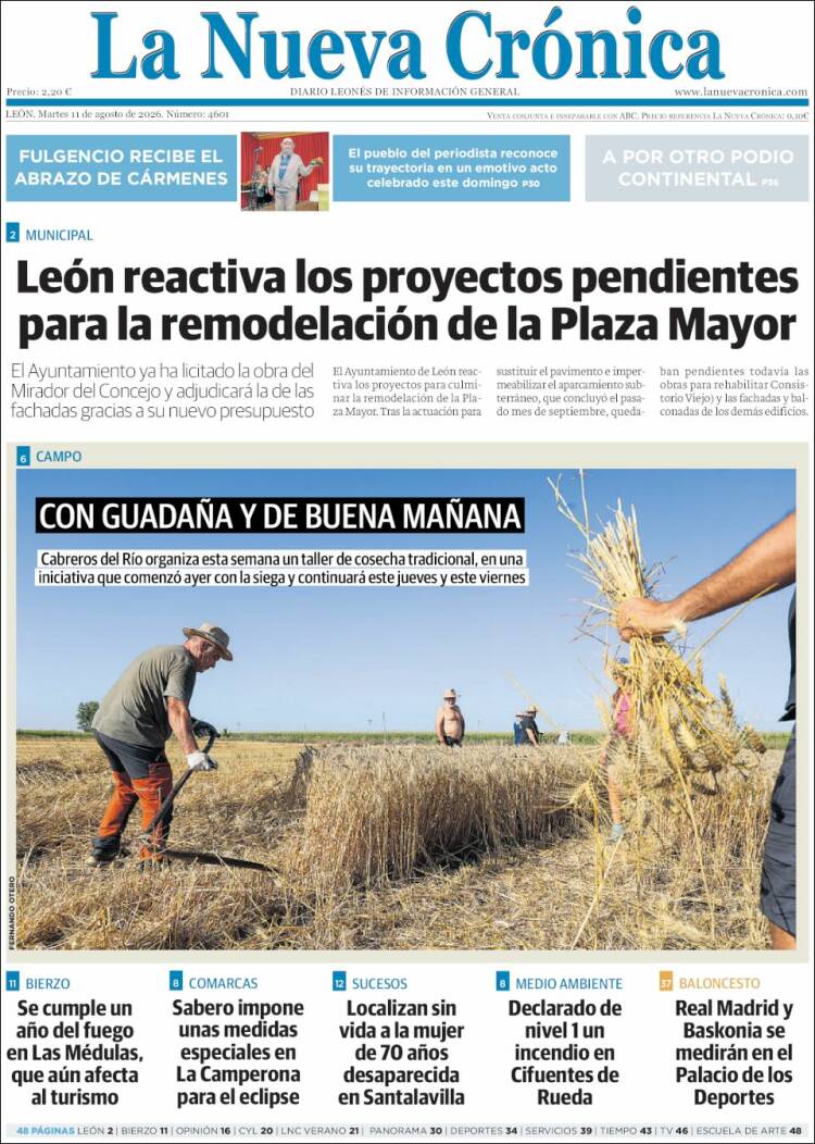 Portada de La Nueva Crónica (Espa&ntilde;a)