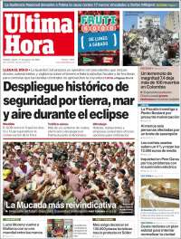 Portada de Última Hora (Espa&ntilde;a)
