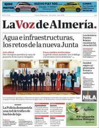 Portada de La Voz de Almería (Espa&ntilde;a)
