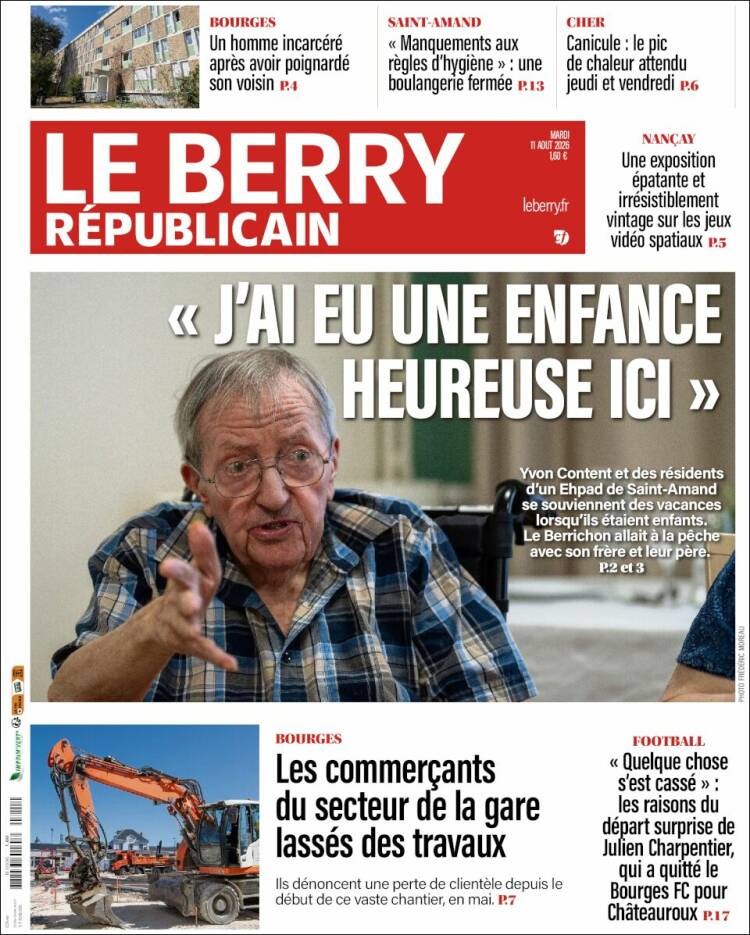 Portada de Berry Republicain (Francia)