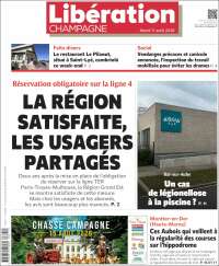 Portada de Libération Champagne (Francia)