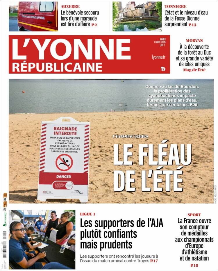 Portada de L'Yonne-Républicaine (Francia)