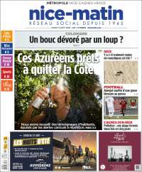 Portada de Nice-Matin (Francia)