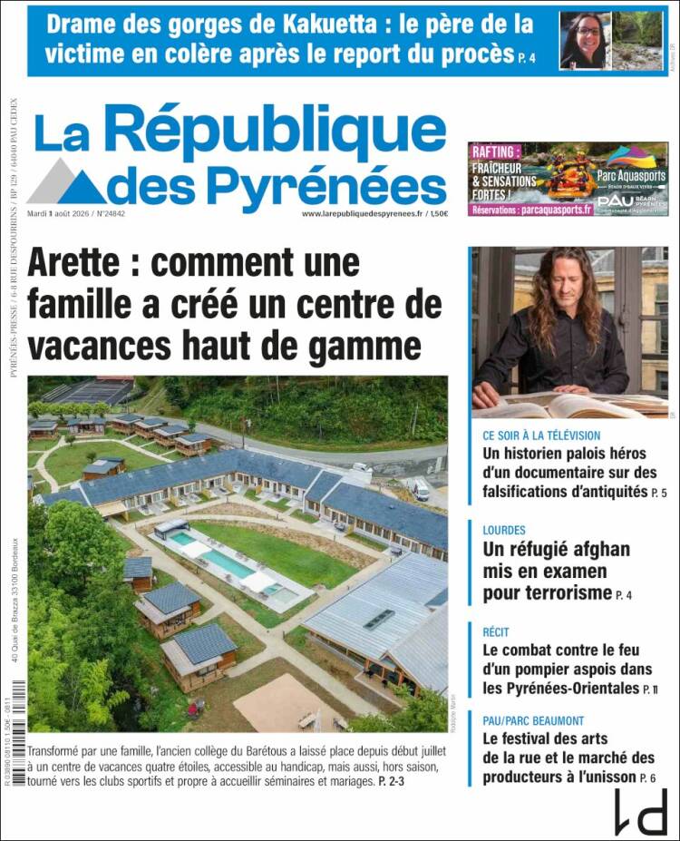 Portada de La République des Pyrénées (Francia)