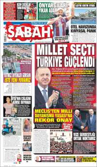 Portada de Sabah (Turqu&iacute;a)