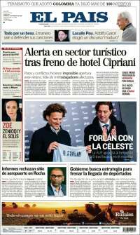 Portada de El País (Uruguay)