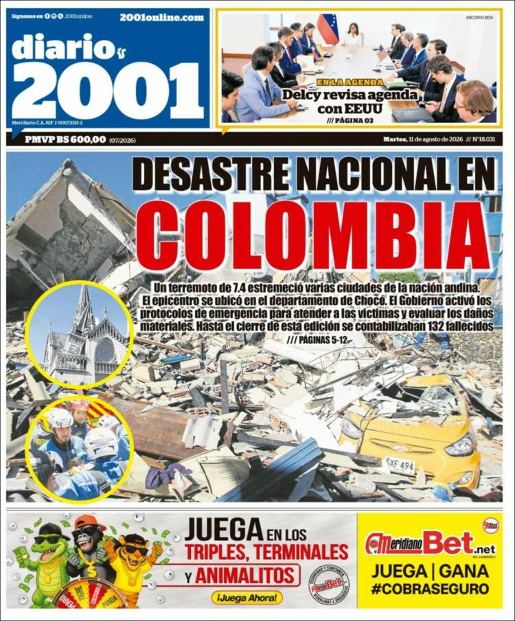 Portada de 2001 - Dosmiluno (Venezuela)