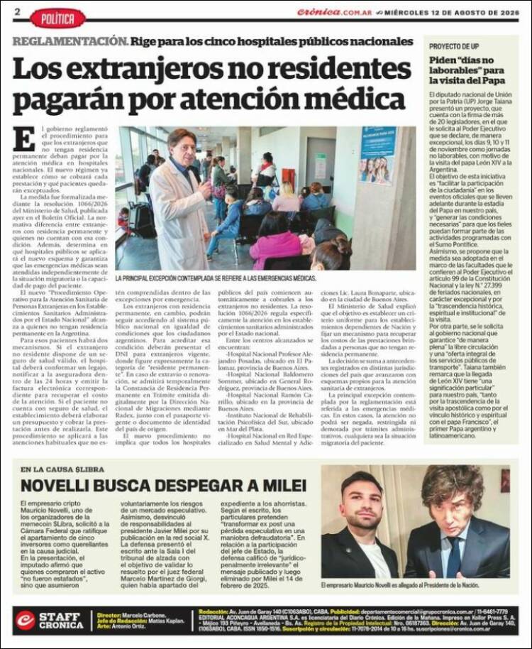 Portada de La Voz del Chaco (Argentina)