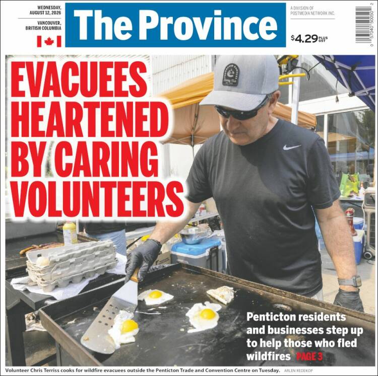 Portada de The Province (Canad&aacute;)