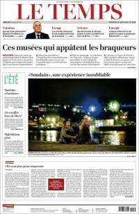 Portada de Le Matin (Suiza)