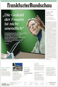 Portada de Frankfurter Rundschau (Alemania)