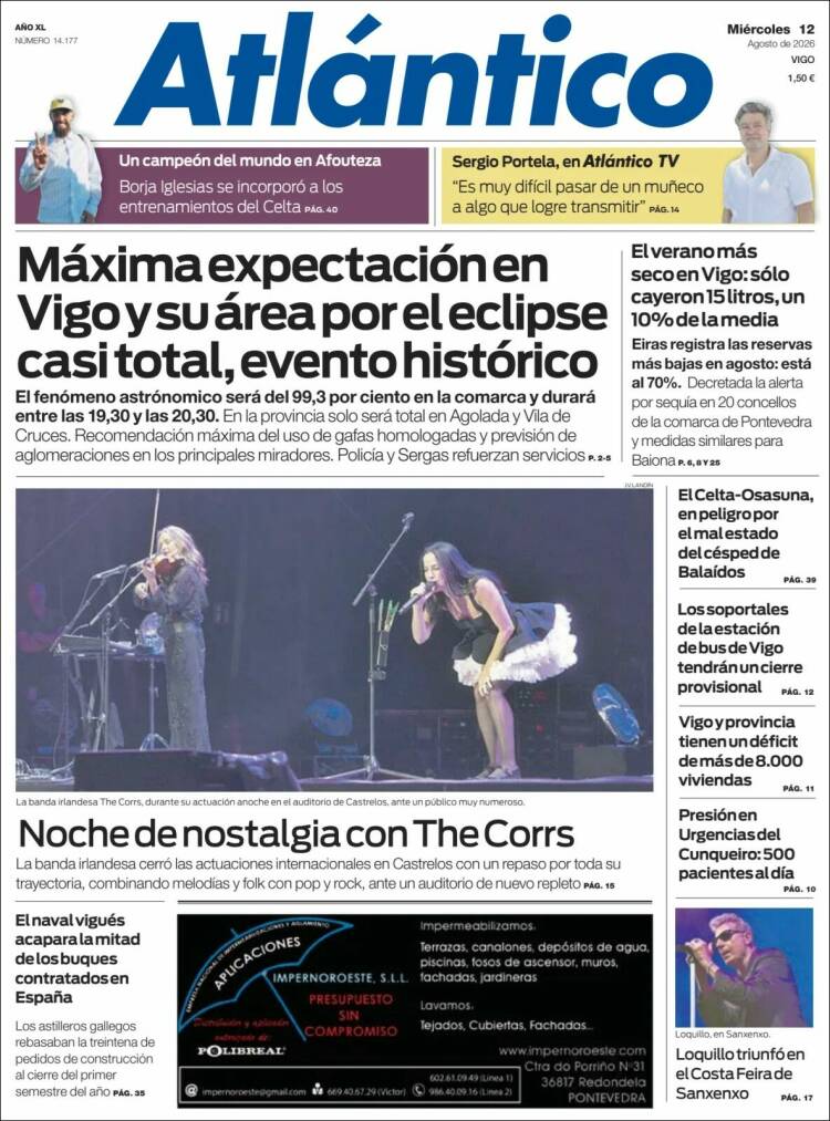 Portada de Atlántico Diario (Espa&ntilde;a)