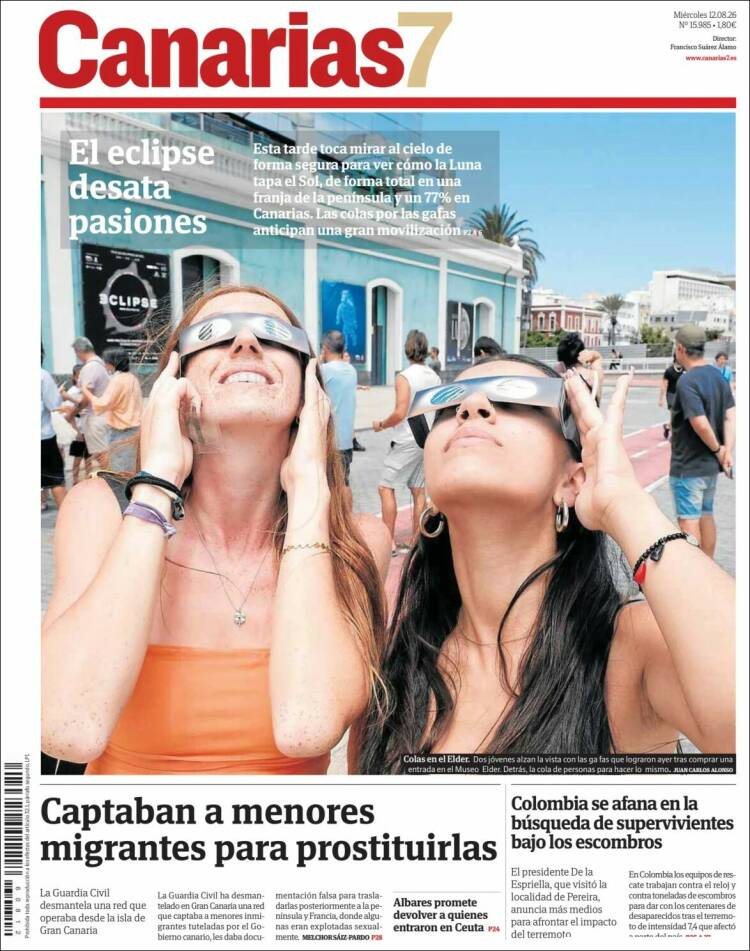 Portada de Canarias 7 (Espa&ntilde;a)