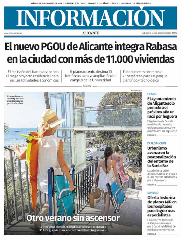 Portada de Diario Información (Espa&ntilde;a)