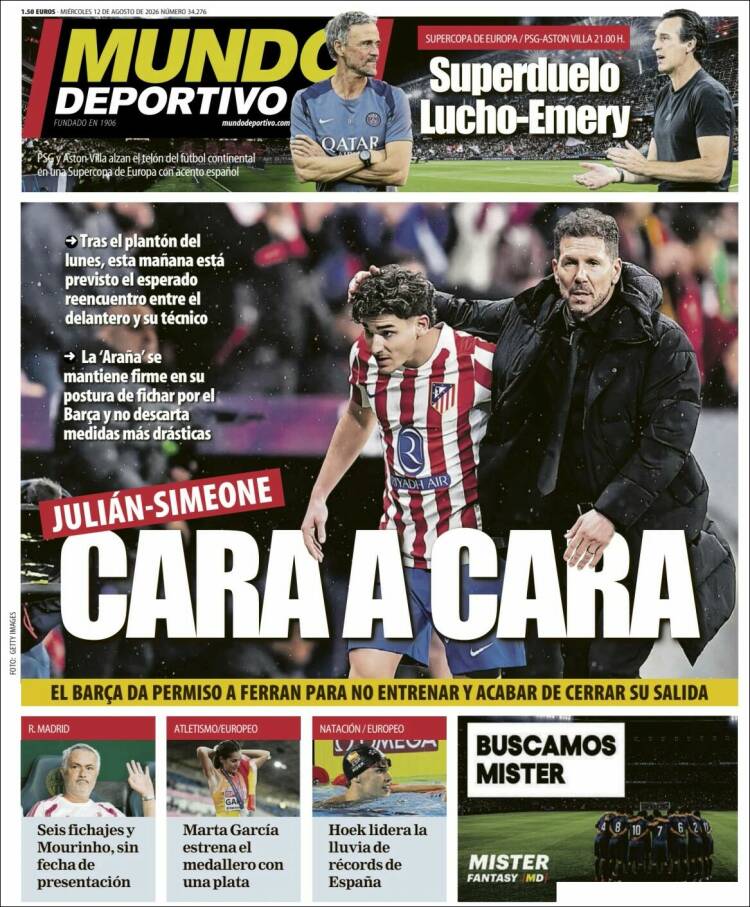 Portada de El Mundo Deportivo (Espa&ntilde;a)