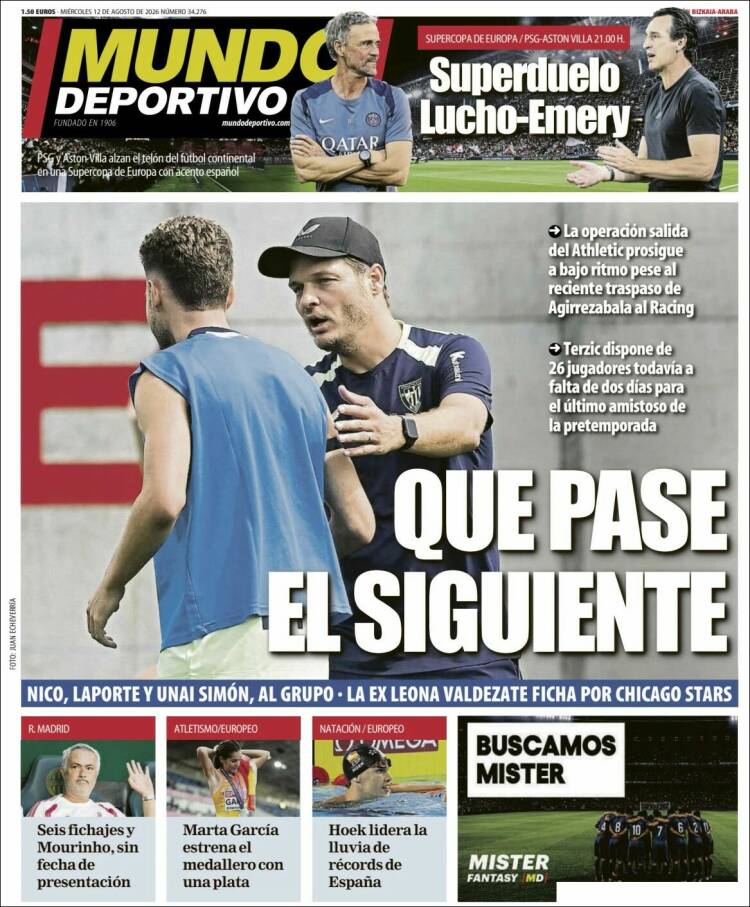 Portada de Mundo Deportivo Bizkaia (Espa&ntilde;a)