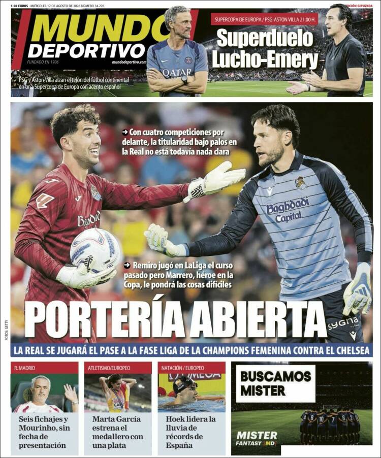 Portada de Mundo Deportivo Gipuzkoa (Espa&ntilde;a)
