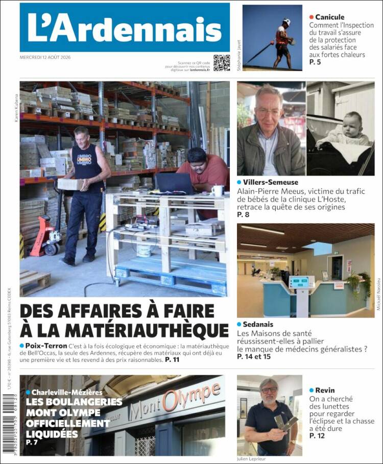 Portada de L'Ardenais (Francia)